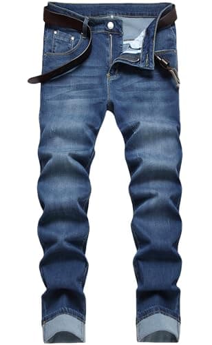 FREDD MARSHALL Men's Skinny Straight Leg Stretch Jeans Pants
