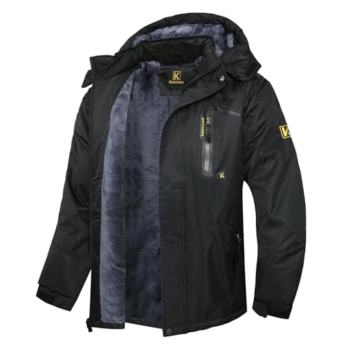 Keevoom Men's Waterproof Snowboarding Jacket Winter Warm Snow Coat