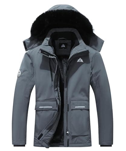 MOERDENG Women's Waterproof Winter Snow Coat Hooded Ski Jacket
