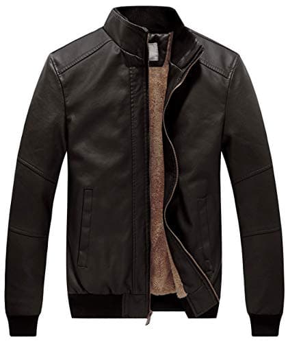 WenVen Men's Stand Collar Fleece Lined Bomber Jacket for Outdoor Winter Wear
| WenVen Men's Stand Collar Fleece Lined Bomber Jacket for Casual Daily Wear
| WenVen Men's Stand Collar Fleece Lined Bomber Jacket for Men with Warmth and Style