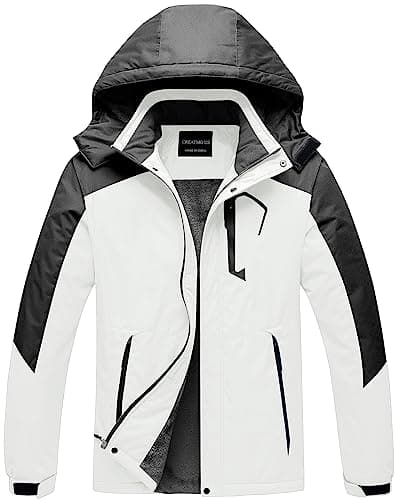 Men's CREATMO US Mountain Waterproof Ski Snowboard Jacket Warm Winter Coat