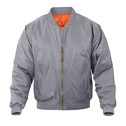 MAGNIVIT Men's Casual Bomber Jacket for Fall and Winter