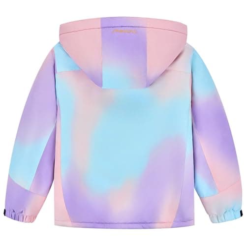 WULFUL Girls' Waterproof Fleece Ski Jacket