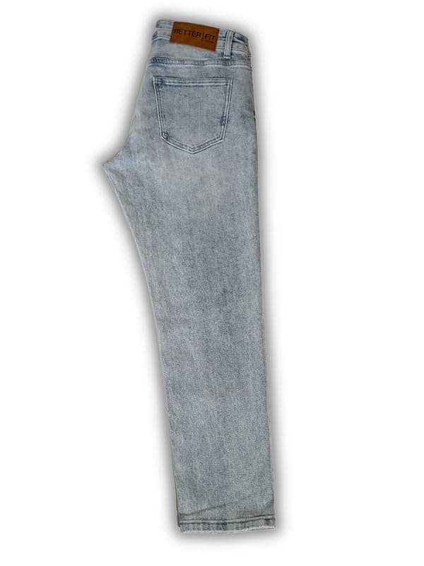 BETTRFIT Men's Slim Fit Mid Rise Stretch Denim Jeans
