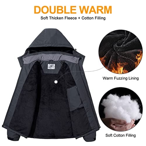 Golden Camel Men's Winter Windproof Snow Parka Jacket