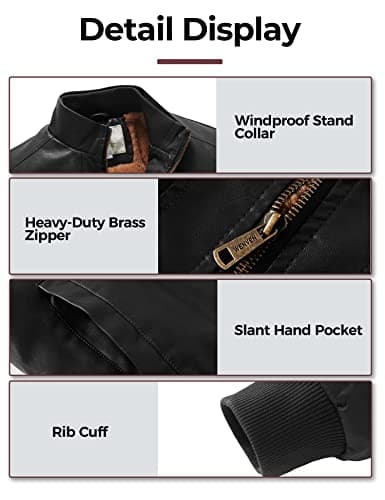 WenVen Men's Stand Collar Fleece Lined Bomber Jacket for Outdoor Winter Wear
| WenVen Men's Stand Collar Fleece Lined Bomber Jacket for Casual Daily Wear
| WenVen Men's Stand Collar Fleece Lined Bomber Jacket for Men with Warmth and Style