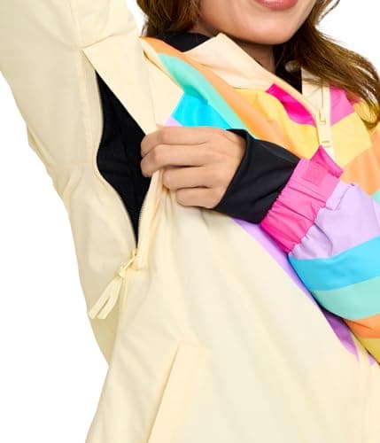 Tipsy Elves Women's Bright Colorful Apres Ski Hooded Snow Jackets