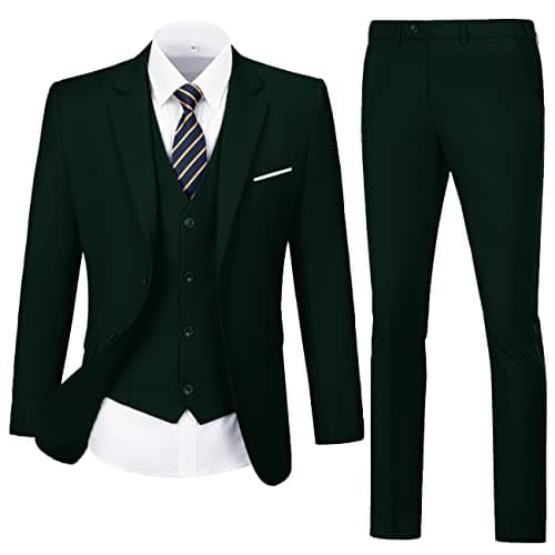 Men's Slim Fit 3-Piece Suit Set for Wedding and Business