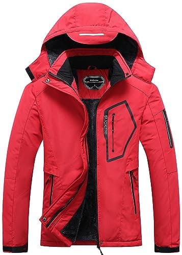SUOKENI Women's Waterproof Warm Winter Ski Jacket with Hood