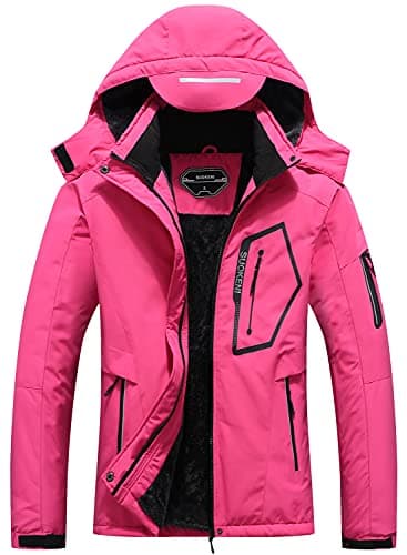 SUOKENI Women's Waterproof Warm Winter Ski Jacket with Hood
