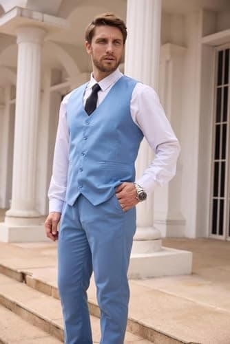 Slim Fit Men's 3 Piece Suit for Formal Events