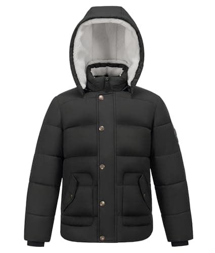 Boy's Winter Coat with Detachable Hat