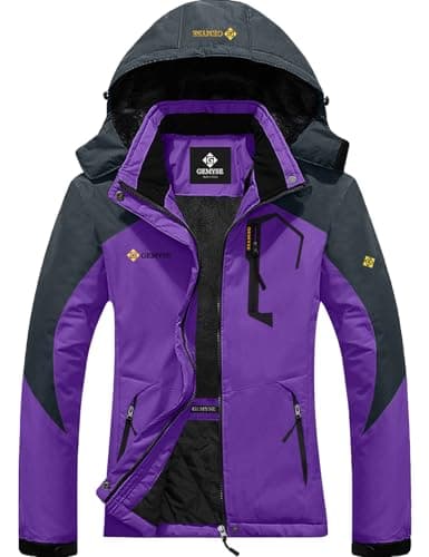 GEMYSE Women's Waterproof Winter Ski Jacket with Hood