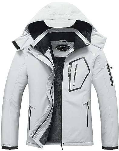SUOKENI Women's Waterproof Warm Winter Ski Jacket with Hood