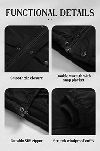 Chrisuno Boys' Waterproof Long Parka Winter Windbreaker Coat