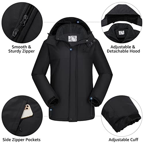 CAMEL CROWN Men's Waterproof Winter Snowboarding Jacket