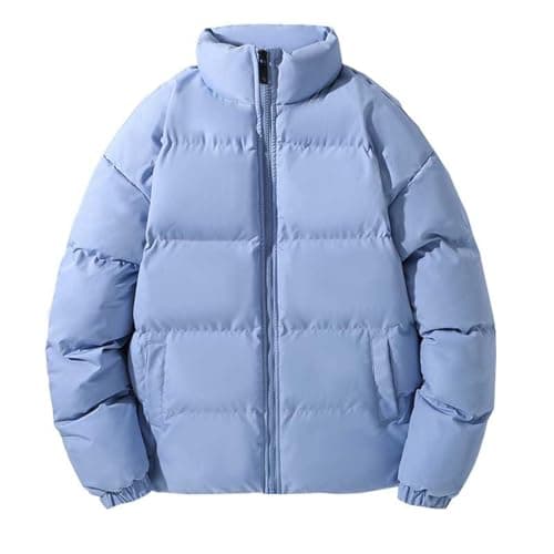 Men's Big and Tall Cotton Hooded Puffer JacketOutdoor Winter Warm Casual