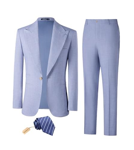 Datysum Men's 2-Piece Prom Tuxedo Suit Set with Tie