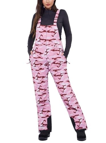Womens Insulated Waterproof Snow Bibs
