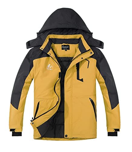 Spmor Women's Waterproof Hooded Ski and Snowboard Jacket for Winter