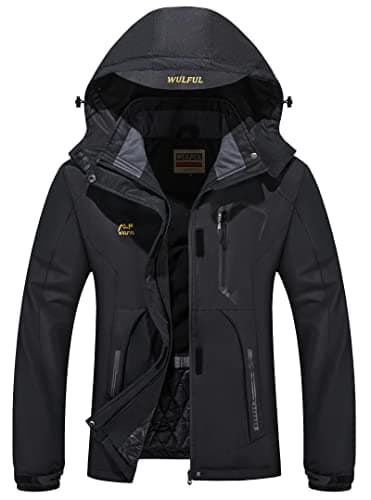 Women's Waterproof Winter Ski Jacket with Detachable Hood