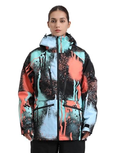GSOU Mens Snowboard Jacket & Womens Ski Coat - Waterproof & Insulated Winter Jackets