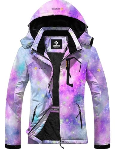 GEMYSE Women's Waterproof Winter Ski Jacket with Hood