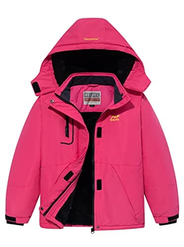 Warm Waterproof Ski Jacket for Girls