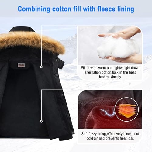 Boys' Winter Coats: Waterproof Puffer Jackets with Fleece Lining