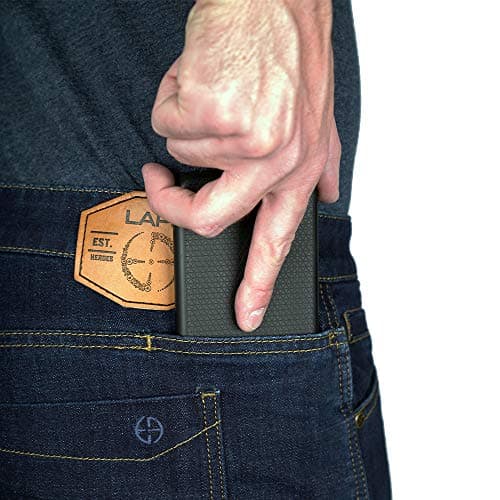 LA Police Gear Men's Durable Stretch Tactical Jeans - Terrain Flex Slim Fit, Multi-Pocket Design