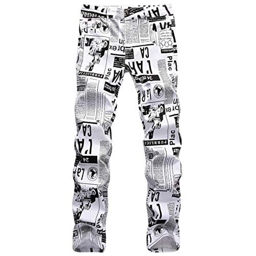 Slim Fit Men's Ripped Stretch Jeans