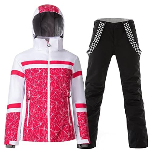 GS Women's Snowing Windproof Waterproof Insulated Ski Jacket & Pants Set