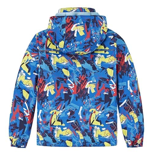 Vrilibo Boys' Waterproof Ski Jacket, Warm Fleece Winter Snow Coat