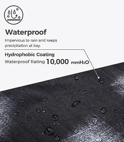 wantdo Women's Waterproof Windproof Ski Snow Coat with Taped Seams