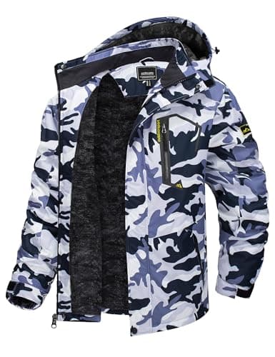 TACVASEN Men's Winter Insulated Snowboard Jacket with Hood