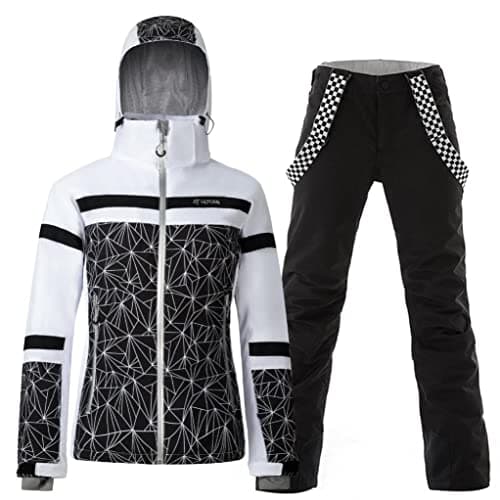 GS Women's Snowing Windproof Waterproof Insulated Ski Jacket & Pants Set