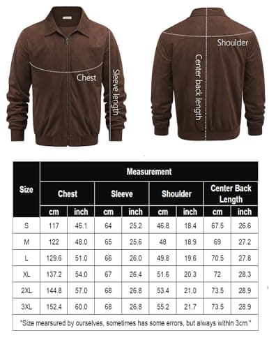 Men's Casual Suede Bomber Jacket