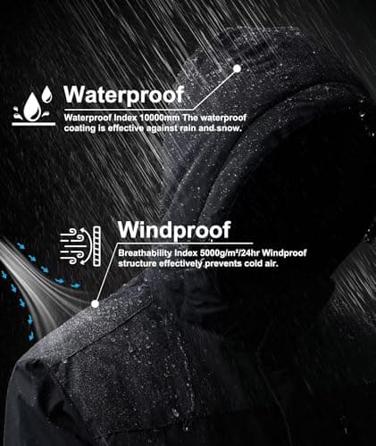 Men's Waterproof Mountain Ski Jacket
