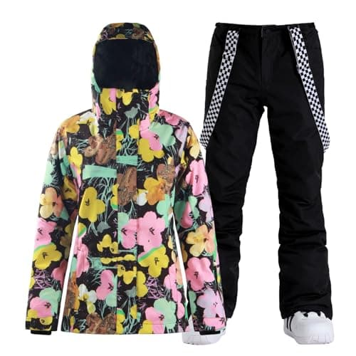 IMPHUT Women's Ski Jacket & Pants Snowsuit Insulated Warm Waterproof Windproof
