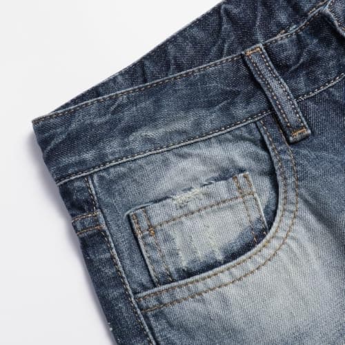 Blue Gradient Slim Fit Mens Skinny JeansComfortable Commuter CasualFashion