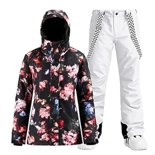 IMPHUT Women's Ski Jacket & Pants Snowsuit Insulated Warm Waterproof Windproof