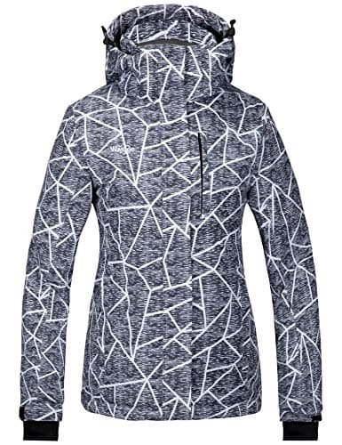 wantdo Women's Waterproof Ski Jacket Windproof Warm Winter Snow Coat