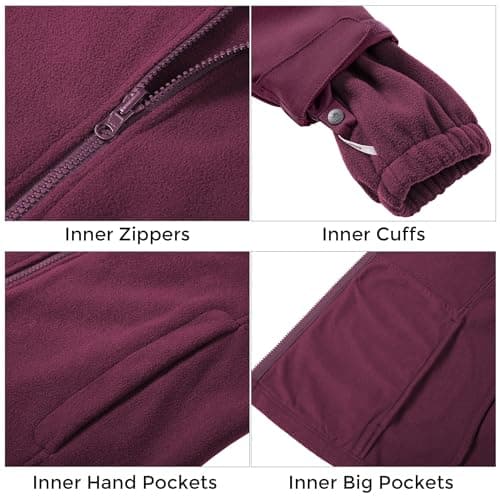 CAMEL CROWN Women's Waterproof 3-in-1 Snow Jacket Winter Coats