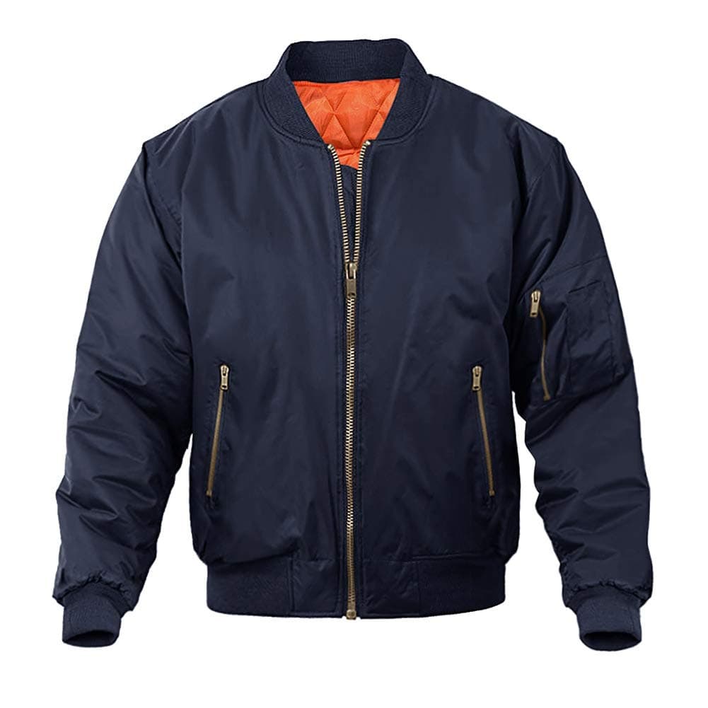 MAGNIVIT Men's Casual Bomber Jacket for Fall and Winter