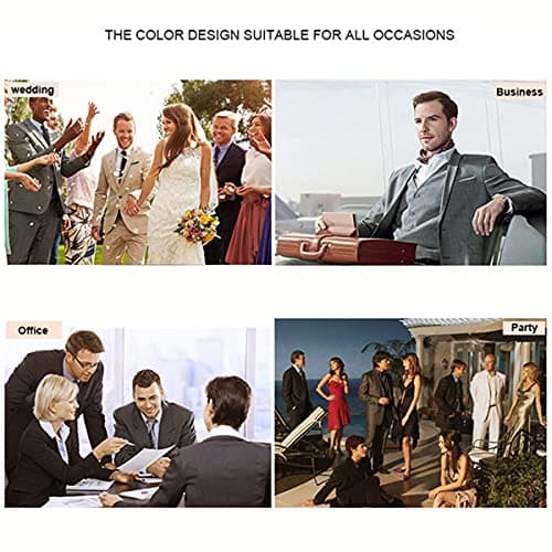 Men's 3-Piece Slim Fit Suit Set - Wedding Business Tuxedo with Blazer, Vest, Pants & Tie