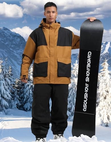 IMPHUT Mens Snowboard Jacket & Womens Ski Outerwear with Hood Winter Insulated