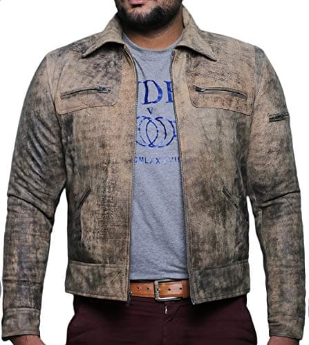 Laverapelle Men's Genuine Lambskin Leather Black Biker Jacket