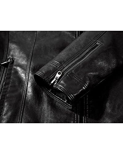 Fairylinks Men's Casual Faux Leather Jacket for Fall Winter Comfort and Style
| Fairylinks Men's Casual Faux Leather Jacket Practical for Work and Casual Wear
| Fairylinks Men's Casual Faux Leather Jacket Stylish Design with Multiple Pockets