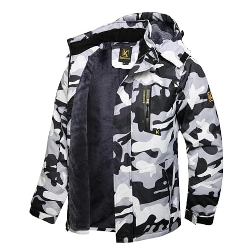 Keevoom Men's Waterproof Snowboarding Jacket Winter Warm Snow Coat