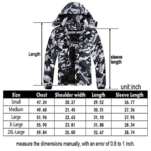 Jingangjin Men's Mountain Waterproof Ski Jacket